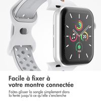 imoshion Bracelet Sport⁺ en silicone Apple Watch | 44/45/46/49 mm - Taille M/L - White Rainbow