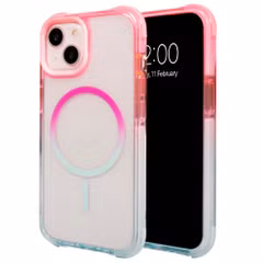 Selencia Coque arrière MagSafe Gradient Apple iPhone 14 / 13 - Rose / Bleu