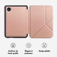 imoshion Étui de liseuse portefeuille Pliable Kobo Clara Colour / BW - Rose Doré