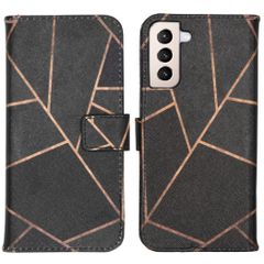 imoshion Design Softcase Bookcase Samsung Galaxy S21 Plus - Black Graphic