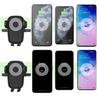 iOttie Easy One Touch Wireless Charging - Support de téléphone pour voiture - Grille de ventilation et lecteur CD - Noir