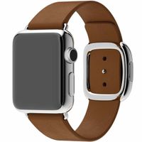 Apple Bracelet Leather Band Modern Buckle Apple Watch | 38/40/41/42 mm - Taille M - Marron