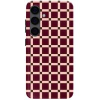 Selencia Coque arrière Vivid Samsung Galaxy S24 - Check This Burgundy