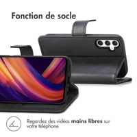 imoshion Étui de télephone portefeuille de luxe Samsung Galaxy A25 (5G) - Noir