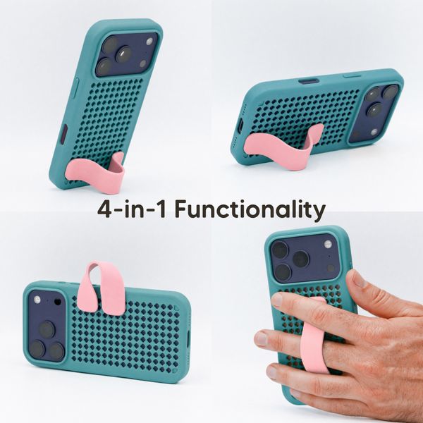 Callbuddy Coque avec strap Apple iPhone 17 Pro - Miami Vice