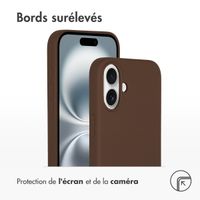 Accezz Coque Liquid Silicone avec MagSafe Apple iPhone 16 Plus - New Tea Brown
