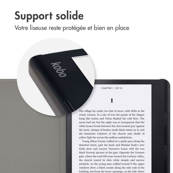 imoshion Design Slim Hard Sleepcover avec support Kobo Sage / Tolino Epos 3 - White Graphic