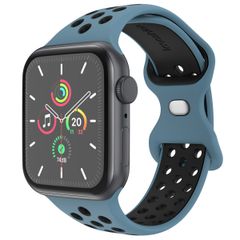 imoshion Bracelet Sport⁺ en silicone Apple Watch | 38/40/41/42 mm - Taille M/L - Blue & Black
