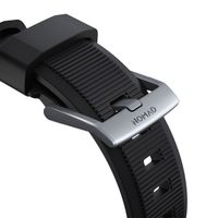 Nomad Bracelet robuste FKM Apple Watch | 44/45/46/49 mm - Argent / Noir