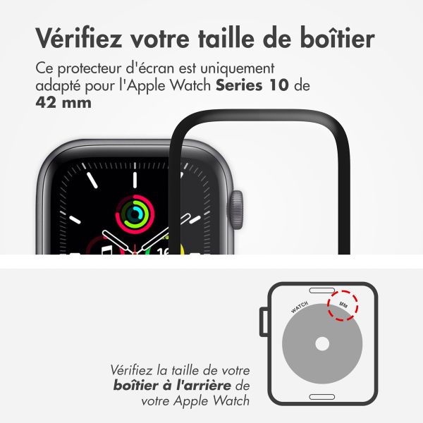 Accezz 2x Protecteur d'écran avec applicateur Apple Watch Series 10 / 11 - 42 mm