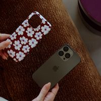 Selencia Coque arrière Vivid avec MagSafe Apple iPhone 17e / 16e - Choco Flower Pop