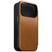 Nomad Étui de télephone portefeuille Modern Leather Folio Apple iPhone 18 Pro / 17 Pro - English Tan