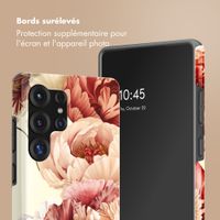 Selencia Coque arrière Vivid Samsung Galaxy S25 Ultra - Vintage Peony