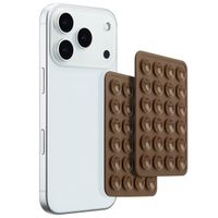 Selencia Pack de 2 Supports de téléphone à ventouse - Choco Brown