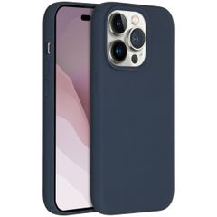 Accezz Coque Liquid Silicone avec MagSafe Apple iPhone 14 Pro - Bleu foncé