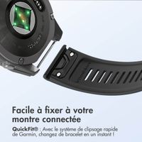 imoshion Bracelet QuickFit® Stripe en silicone  - Connexion Garmin 22 mm - Noir