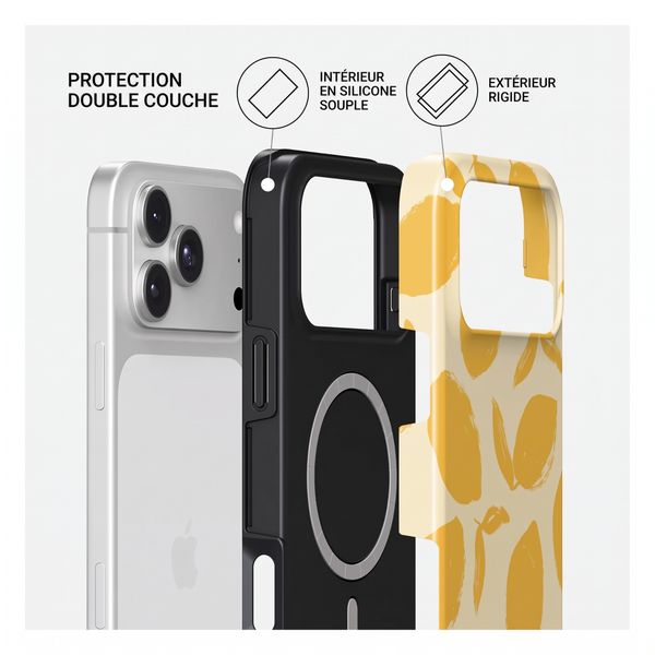 Burga Coque Tough MagSafe Apple iPhone 18 Pro - Lemon Tart