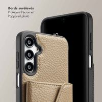 Selencia Coque de télephone Sera avec cordon et porte-cartes enveloppe Samsung Galaxy A16 - Taupe