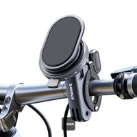 Baseus PrimeTrip support de téléphone 2-en-1 pour vélo / scooter / moto avec anneau support - Magnétique - Universel - Cosmic Black
