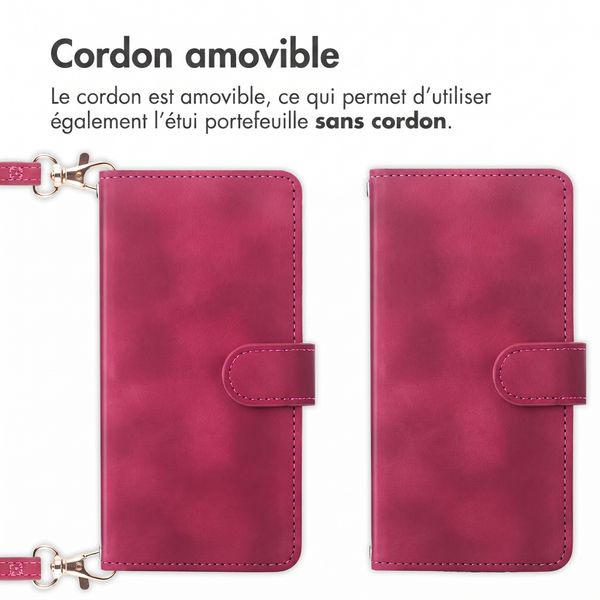 imoshion Etui de télephone portefeuille avec cordon Xiaomi Redmi Note 17 Pro - Rouge