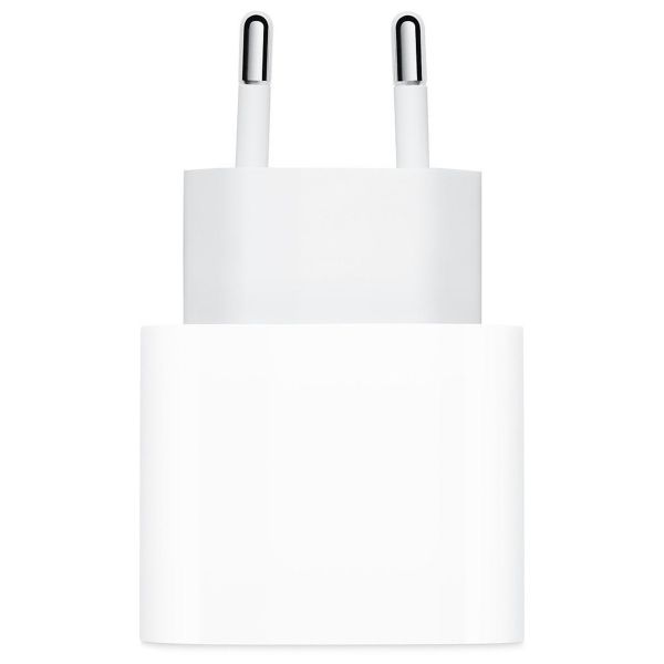 Apple Adaptateur secteur USB-C d'origine de 20 watts + câble USB-C vers Lightning d'origine - 2 mètres - Blanc