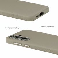 Accezz Coque arrière Mesh avec MagSafe Samsung Galaxy S25 / S24 - Gris foncé