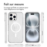 imoshion Coque Pailletée avec MagSafe Apple iPhone 16 Pro Max - Paillettes Transparent