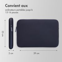 Accezz Pochette ordinateur 15-16 pouces - Bleu