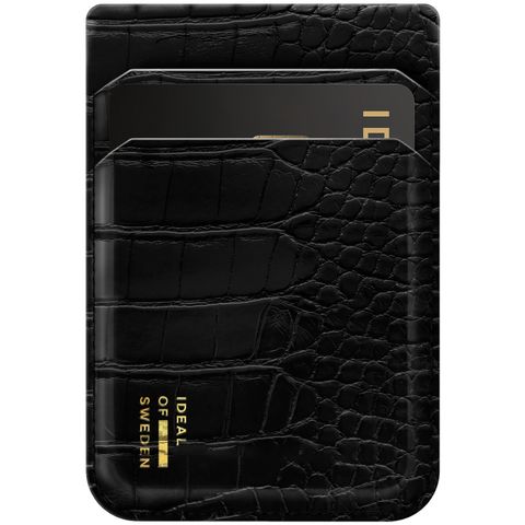 iDeal of Sweden MagSafe Porte-cartes magnétique - Porte-cartes - Black Croco