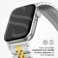 Selencia Bracelet Metallique Jubilee Apple Watch | 38/40/41/42 mm - Argent et Or