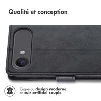 imoshion Étui de télephone portefeuille de luxe Apple iPhone Air - Noir