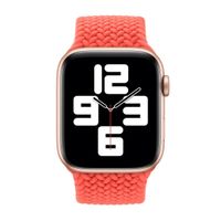 Apple Bracelet Solo tressé Apple Watch | 44/45/46/49 mm - Taille 6 - Electric Orange