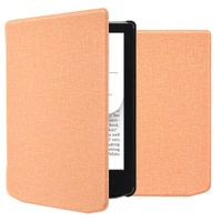 imoshion Étui de liseuse portefeuille Canvas Pocketbook Verse / Verse Pro / Verse Pro Color / Vivlio Light / Light HD - Peach