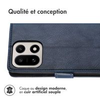 imoshion Étui de télephone portefeuille de luxe OnePlus 15 - Bleu foncé