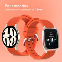 imoshion Bracelet en silicone flexible  - Connexion universelle 22 mm - Orange