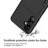 imoshion Coque arrière avec porte-cartes Samsung Galaxy A18 (4G) - Noir