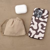 Selencia Coque Vivid  Apple Airpods 1 / 2 - Art Wave Black