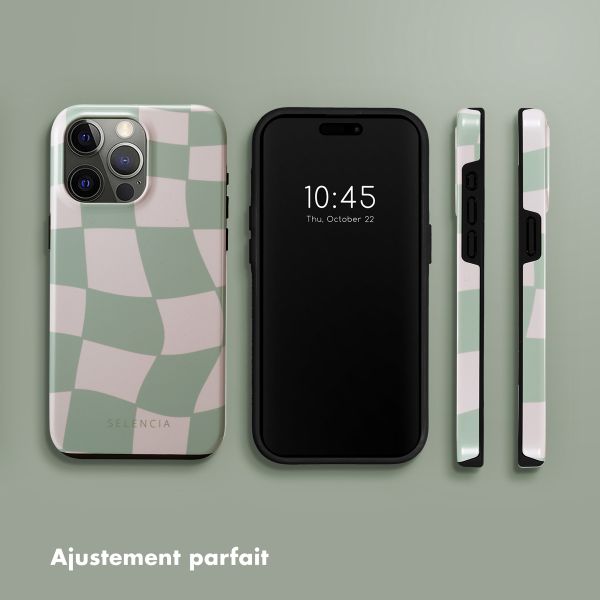 Selencia Coque arrière Vivid Apple iPhone 15 Pro Max - Groovy Sage Green