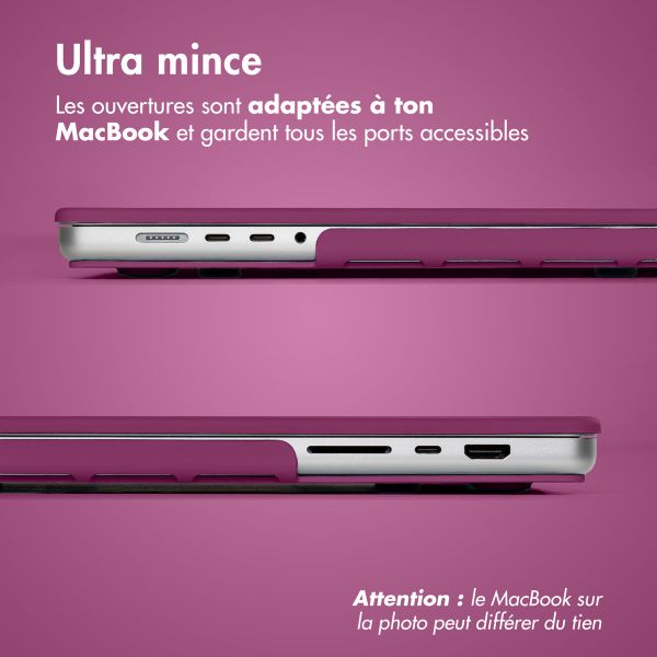 imoshion Coque rigide Apple MacBook Pro 14 pouces (2021 / 2023 M3 chip / 2024 M4 chip / 2025 M5 chip) - Bordeaux
