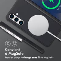 imoshion Coque arrière Color avec cordon amovible et MagSafe Samsung Galaxy S25 / S24 - Noir