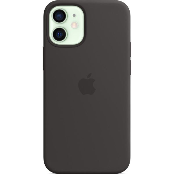Apple 4 Pack Coque en silicone Apple iPhone 12 Mini - Transparant + Midnight + Pink Citrus + Cypress Green