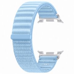 Samsung Bracelet en tissu original Samsung Galaxy Watch 9 (40/44mm) / Watch 8 (40/44mm) / Classic (46mm) - Taille S/M - Bleu