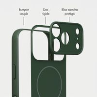 Accezz Coque Grip avec MagSafe Apple iPhone 18 Pro / 17 Pro - Vert foncé