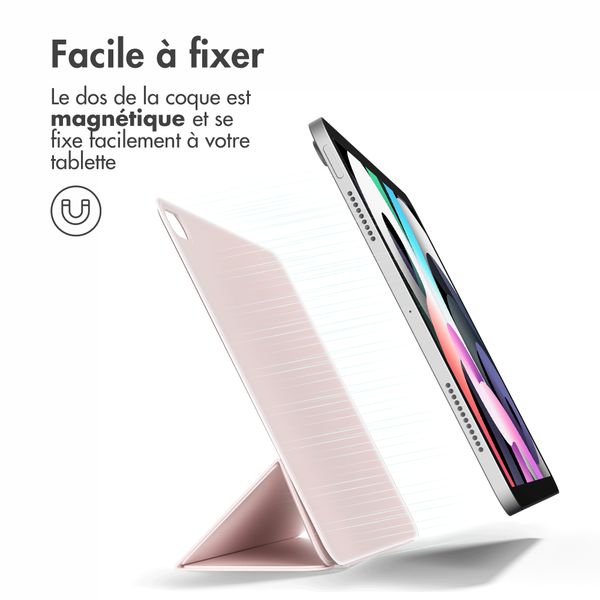 imoshion Magnetic etui de téléphone portefeuille Apple iPad Air 11 pouces (2026) M4 / (2025) M3 / (2024) M2 / Air 5 (2022) / Air 4 (2020) - Rose