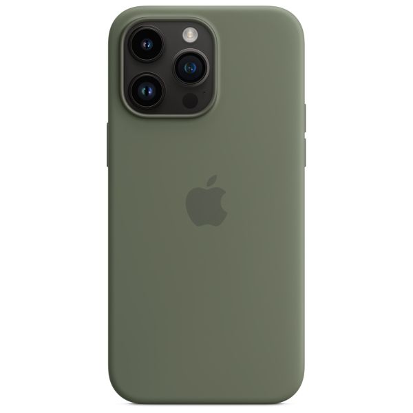 Apple Coque en silicone MagSafe Apple iPhone 14 Pro Max - Olive