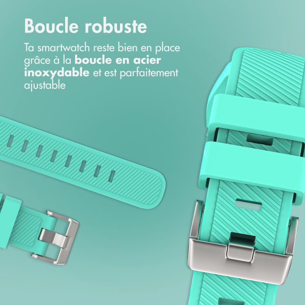 imoshion Bracelet en silicone flexible  - Connexion universelle 22 mm - Vert menthe