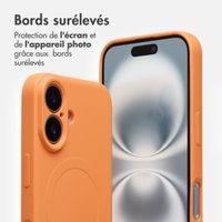 imoshion Coque Couleur avec MagSafe Apple iPhone 16 - Orange