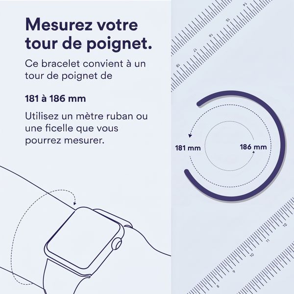 Apple Bracelet Solo tressé Apple Watch | 44/45/46/49 mm - Taille 9 - Clay