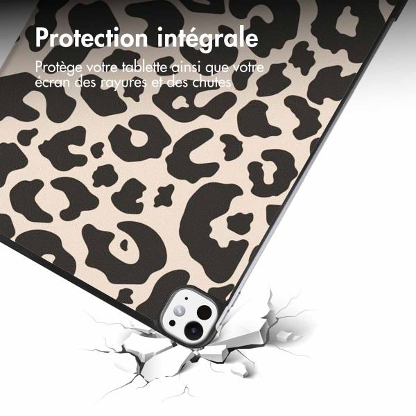 imoshion Coque tablette Design Trifold Apple iPad Pro 11 (2025) M5 / (2024) M4 - Leopard