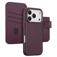 Accezz Étui de télephone portefeuille en cuir 2-en-1 avec MagSafe Apple iPhone 17 Pro - Heath Purple